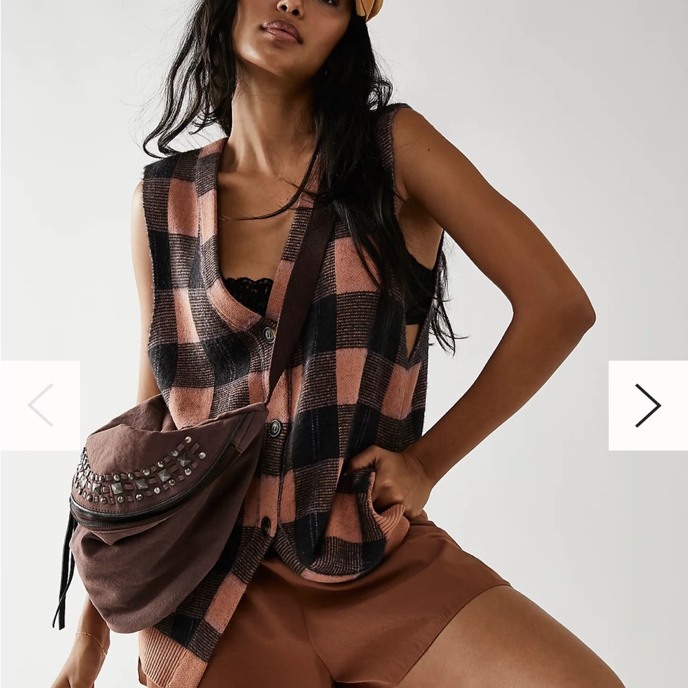 Free people Riley vest in doe combo